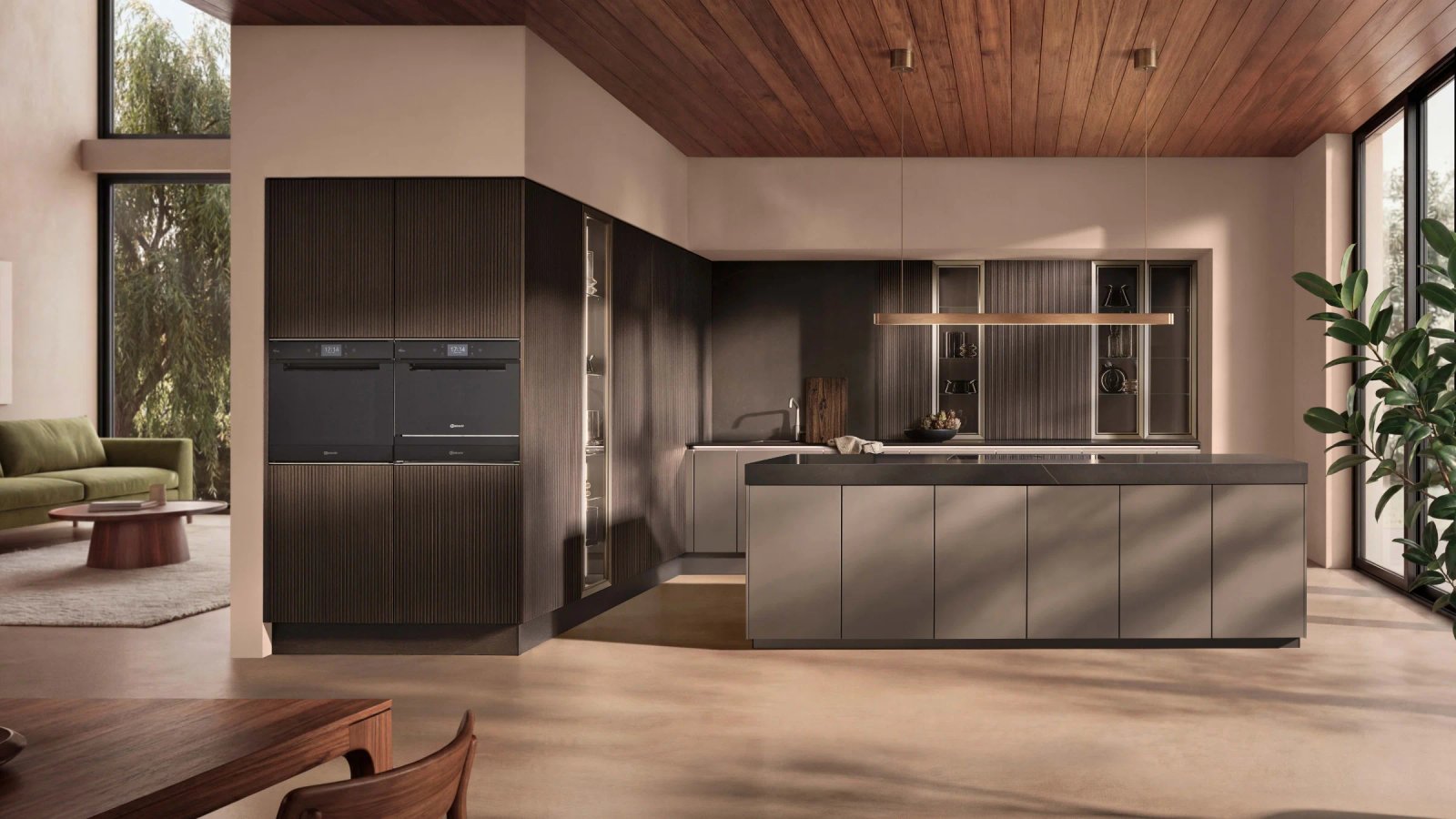Nolte neoLODGE kitchen, blackened oak front