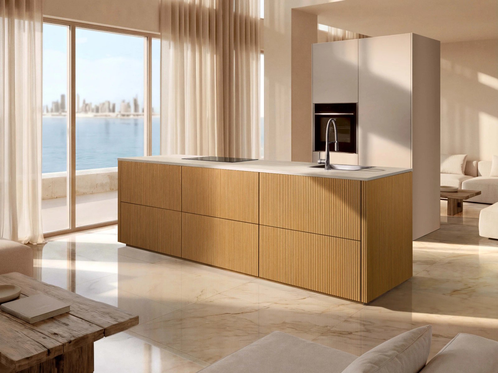 Nolte neoLODGE kitchen, oak diamond front